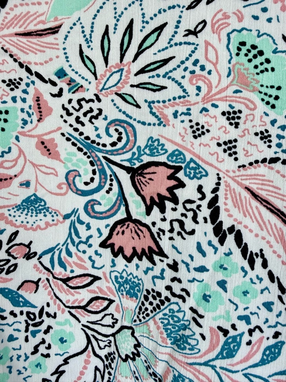 Torrid Gauze Roll Tab Sleeve Open Front Paisley Kimono Size 1 Plus Size - Picture 4 of 8